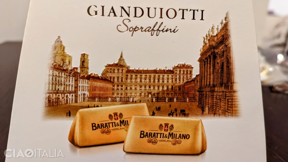 Gianduiotti chocolates from Baratti & Milano