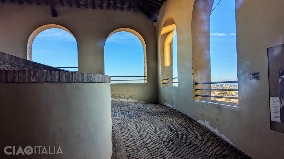 You can take a look at the Bramante Staircase after exiting the Etruscan Museum.