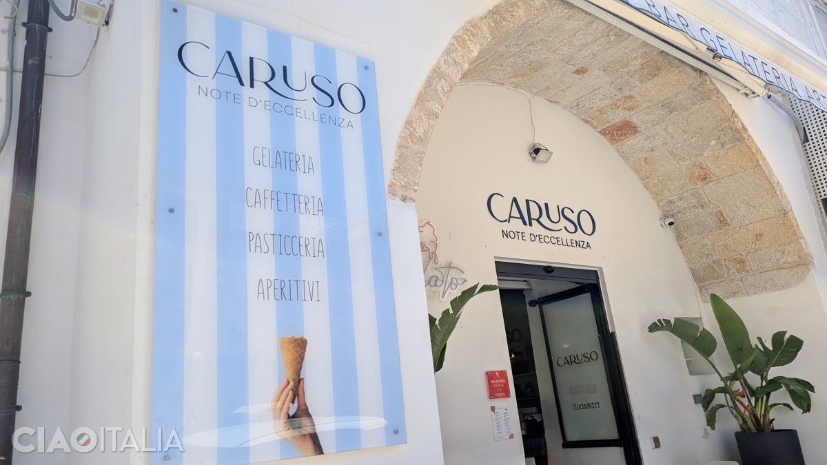 Gelateria Caruso is located right next to Piazza Garibaldi.