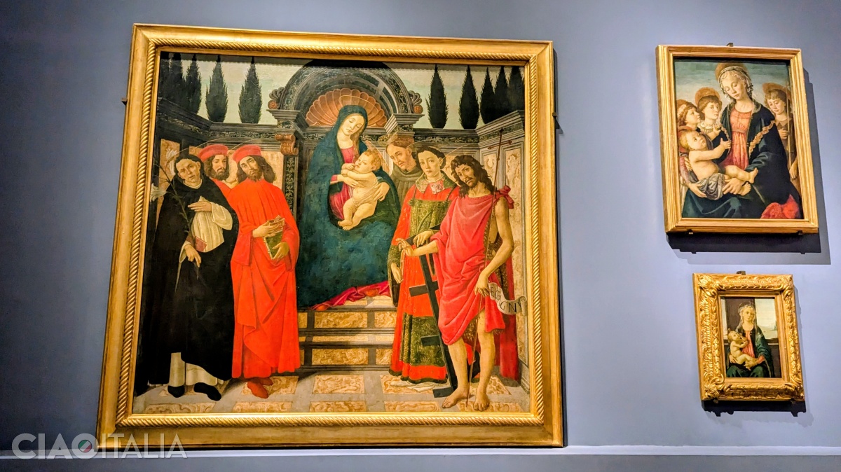 Botticelli - "Madonna and Child with Saints" (1480-1485)