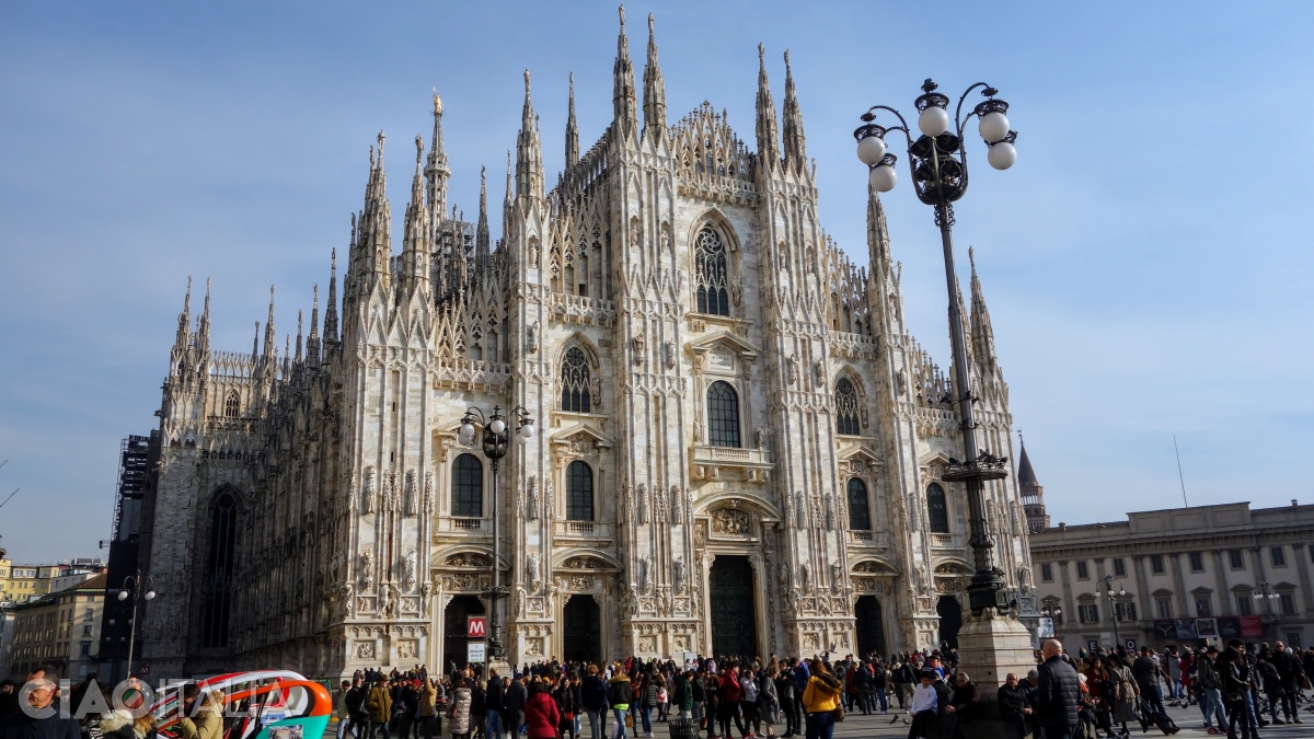 The Milan Cathedral is located near the Duomo metro station