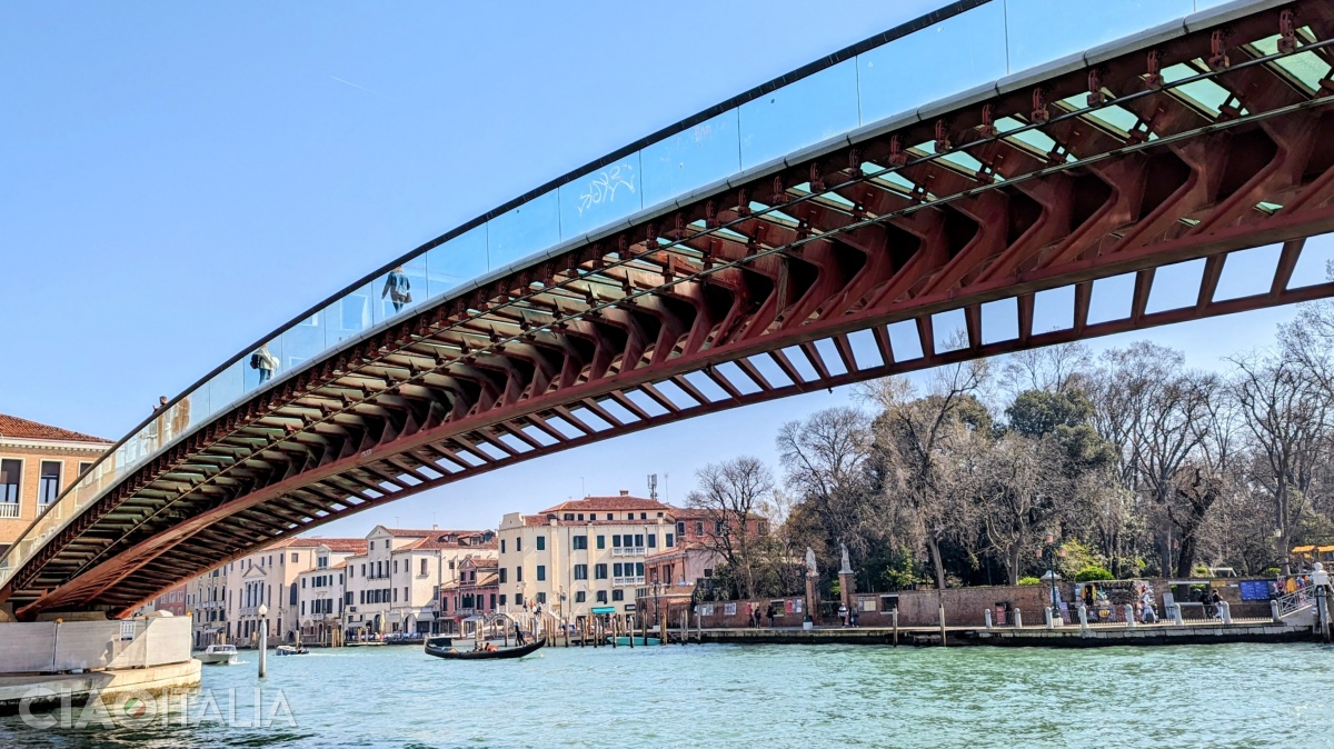 Ponte della Costituzione is the only modern bridge in historic Venice.