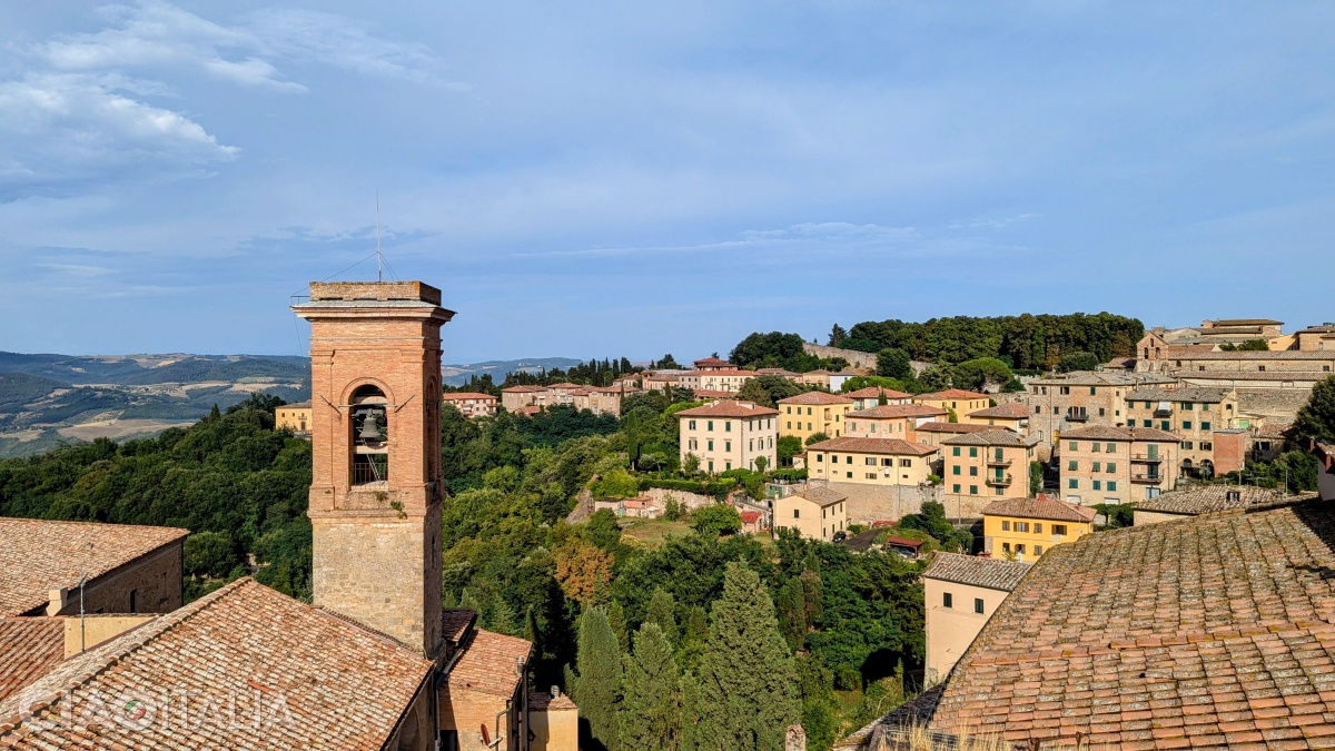 The view from one side of the tower terrace