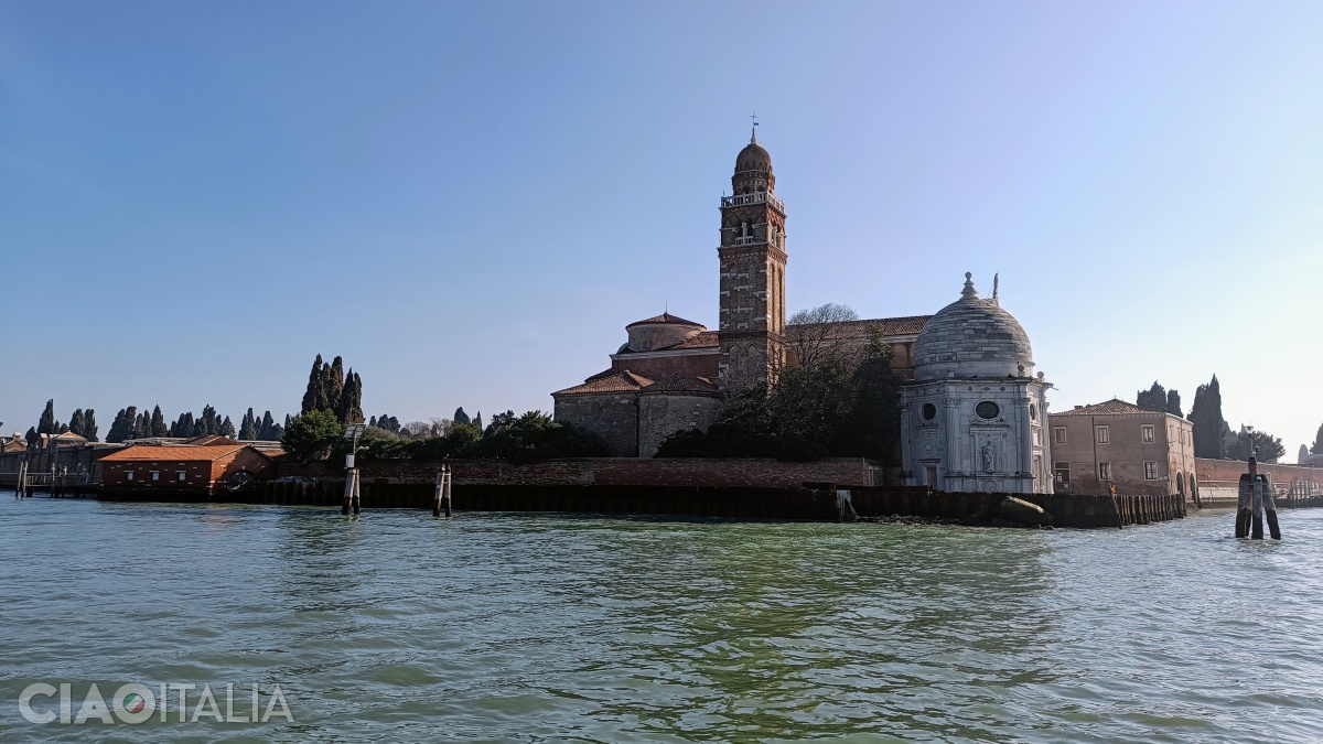 The church bell tower and the Emiliana Chapel