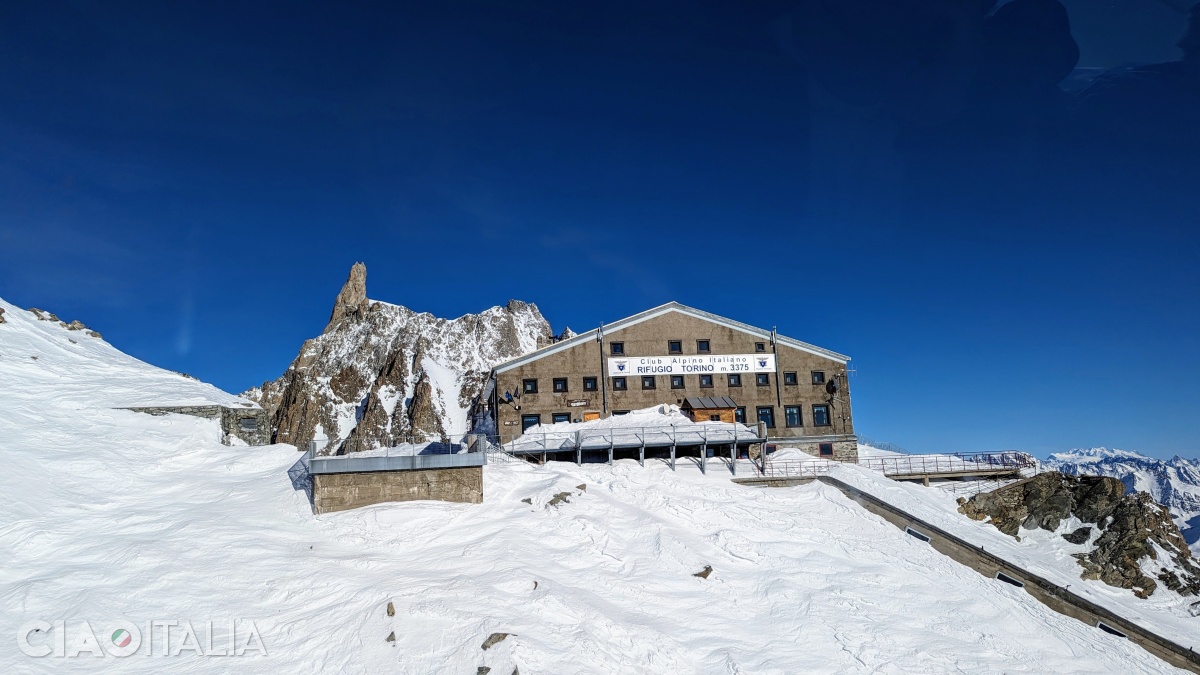 The Torino Refuge was built in 1952. An older refuge had existed since 1898.