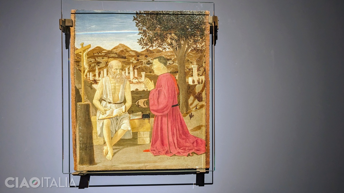 Piero della Francesca - "Saint Jerome and a Devotee"