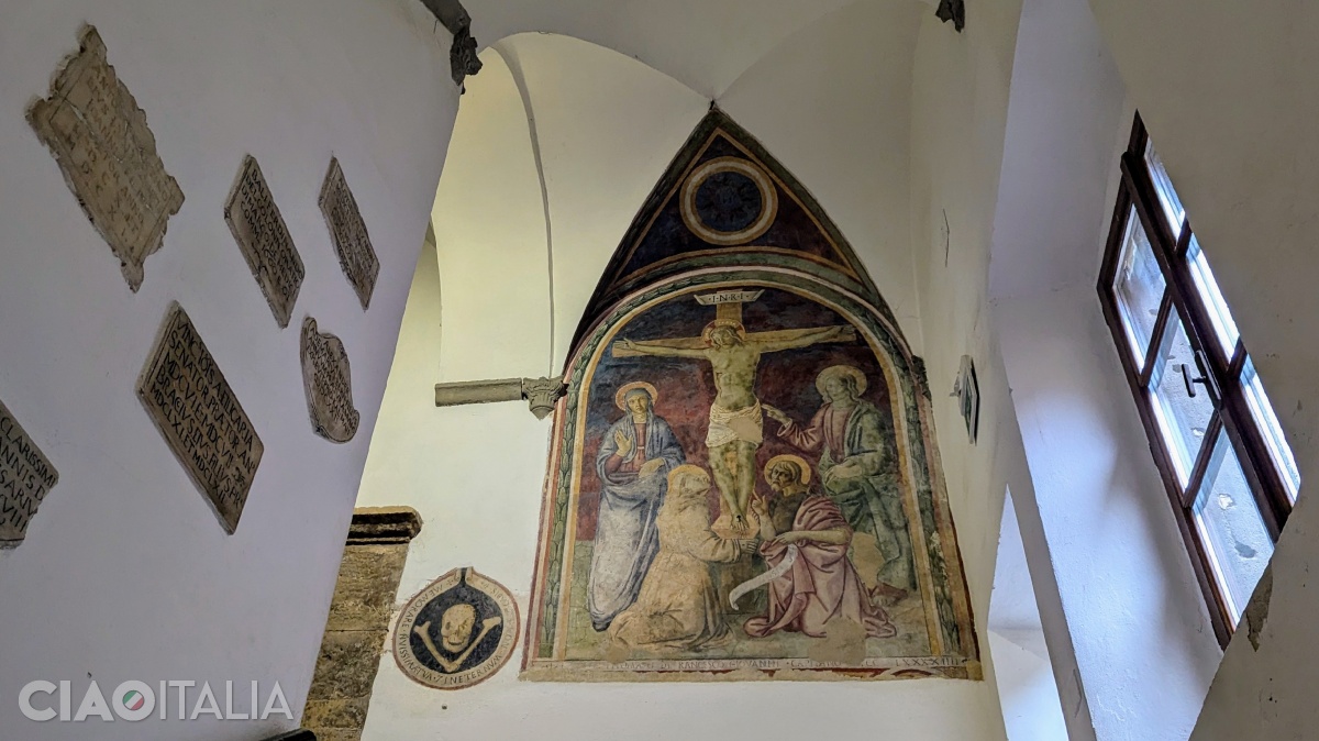 The fresco “The Crucifixion” dates back to the 15th century.