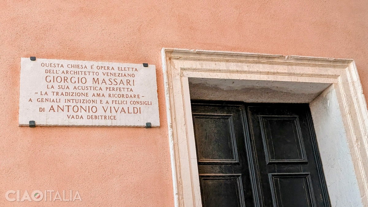 Giorgio Massari designed the Piet&agrave; Church so that its acoustics would be perfect.