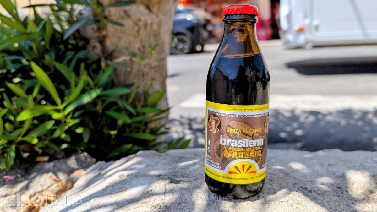 Brasilena is a mix of coffee, mineral water, and sugar.