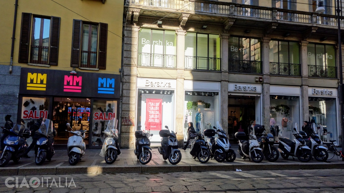 On Via Torino, there are stores for all budgets.