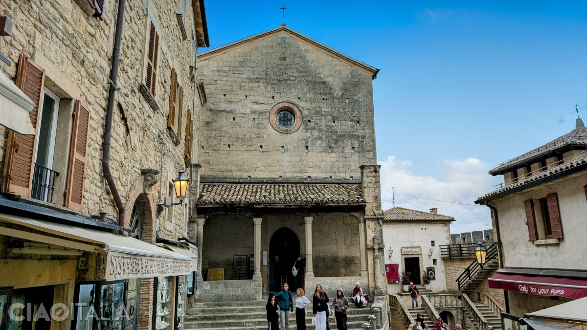 The facade of the San Francesco Church
