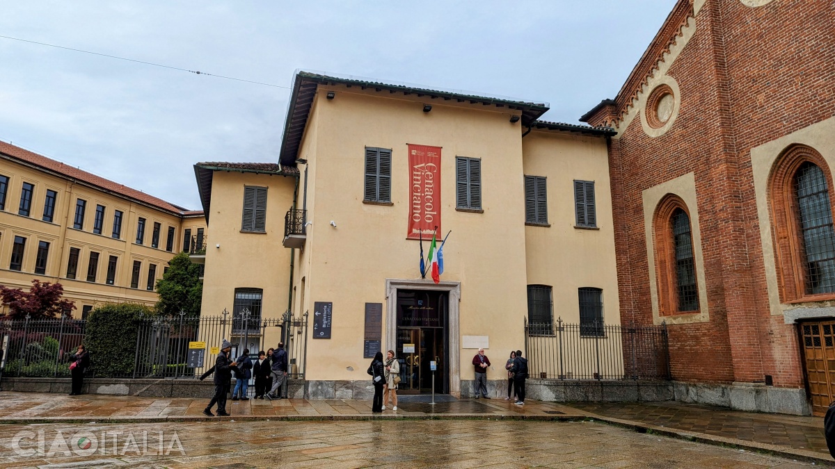 The entrance to the Cenacolo Vinciano Museum