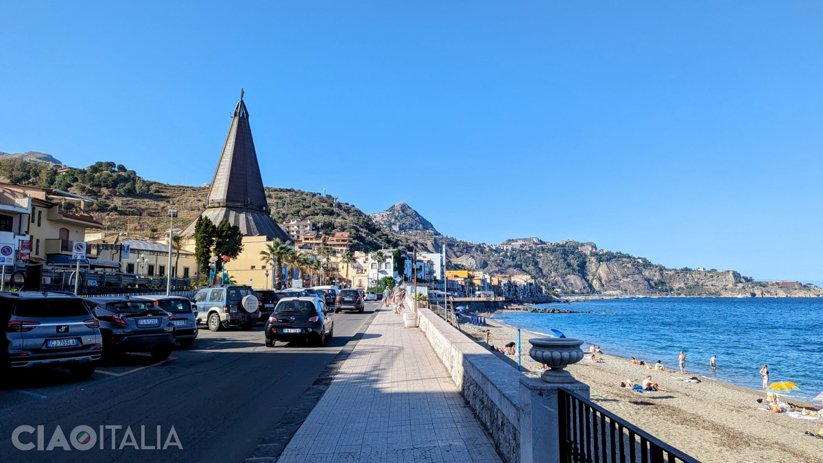 San Giovanni Beach takes its name from the unusual Church of San Giovanni (Santa Maria Immacolata), which has a conical shape.
