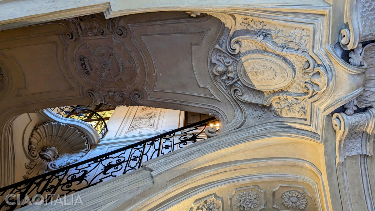 The Scissor Staircase, built by architect Juvarra in 1720 on the occasion of the marriage of Carlo Emanuele III.