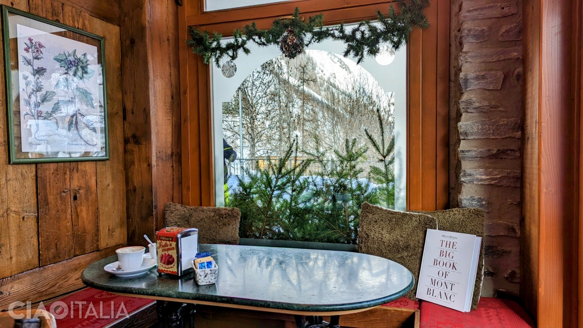 The atmosphere inside is warm and welcoming.