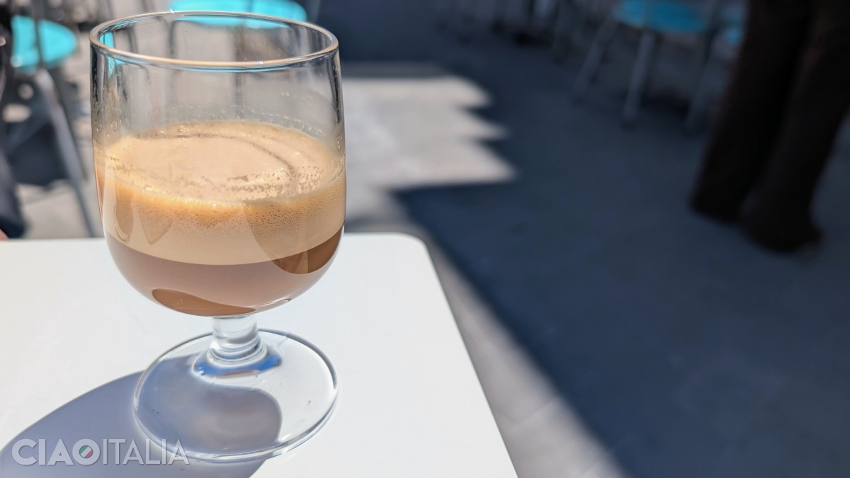The "special coffee" contains almond liqueur.