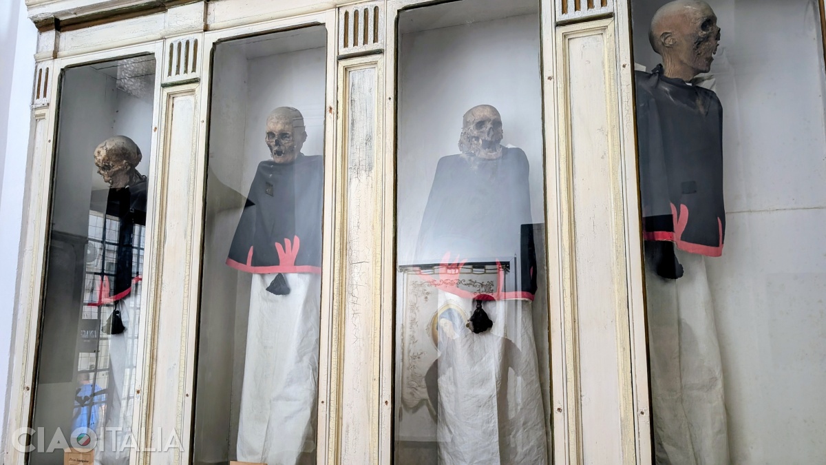 The Chapel of the Mummies in the Church of Santa Maria del Suffragio.