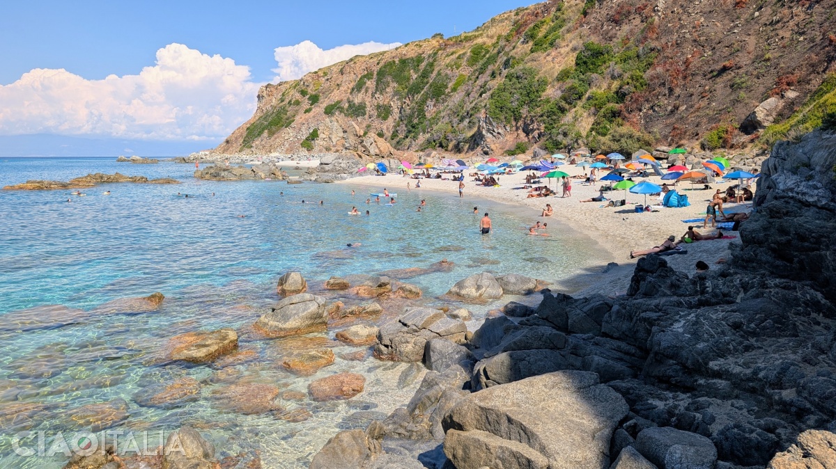 The right section of the beach