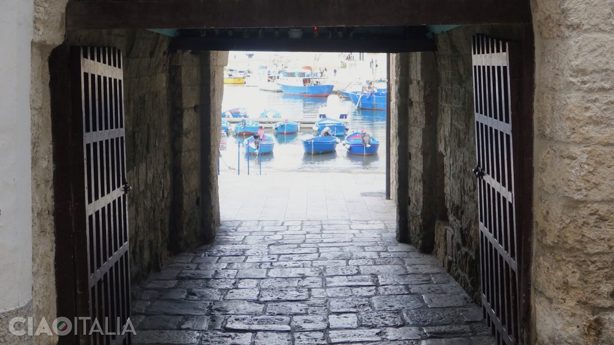Passing through the Arco del Porto, you will reach Monopoli's old harbor.