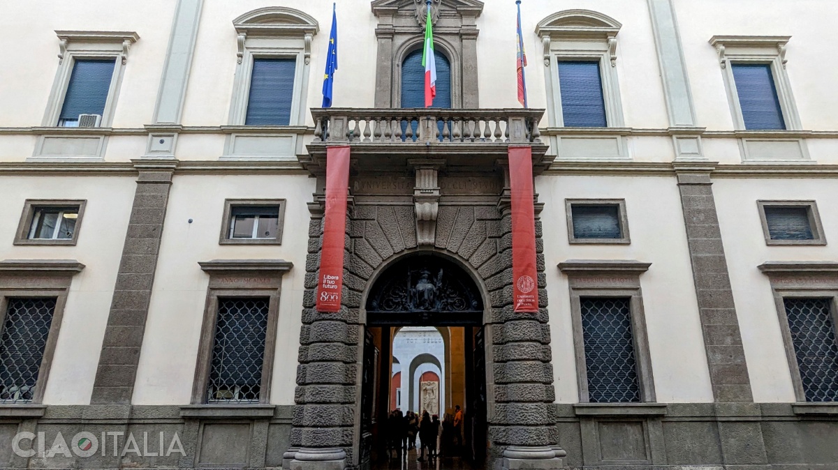The entrance to Palazzo del Bo, the main seat of the University of Padua
