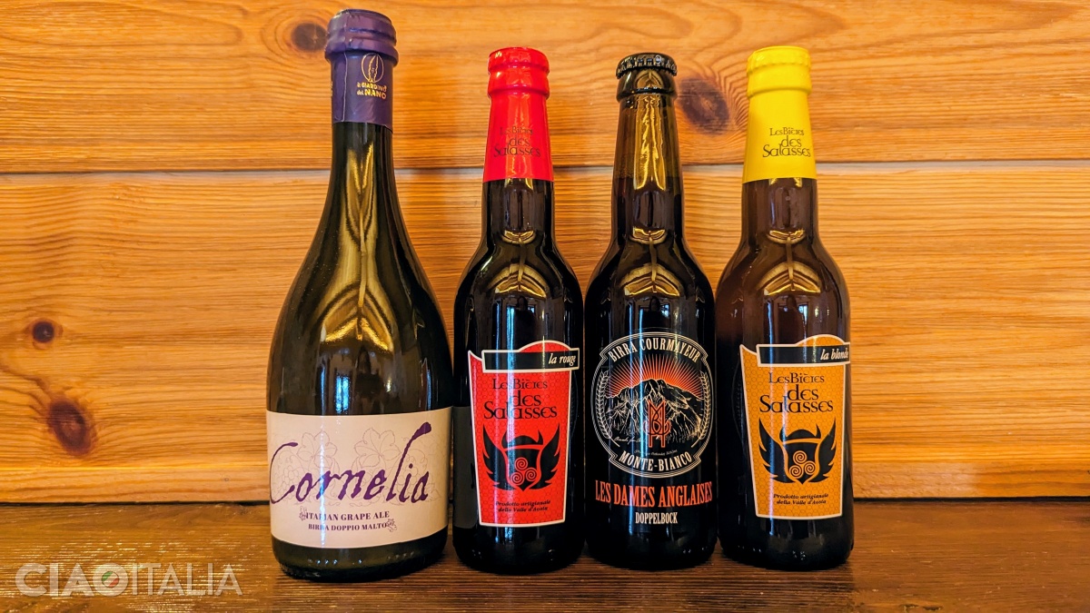 Craft beers from the Aosta Valley