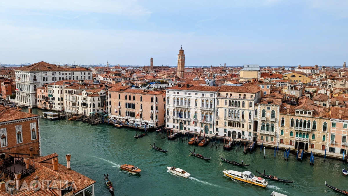 The Grand Canal seen from the dome of the Church of Santa Maria della Salute