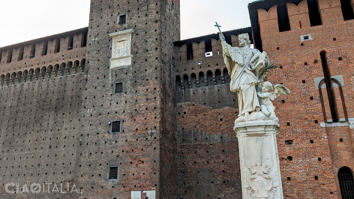 The statue of St. John Nepomuk was made in the 18th century.