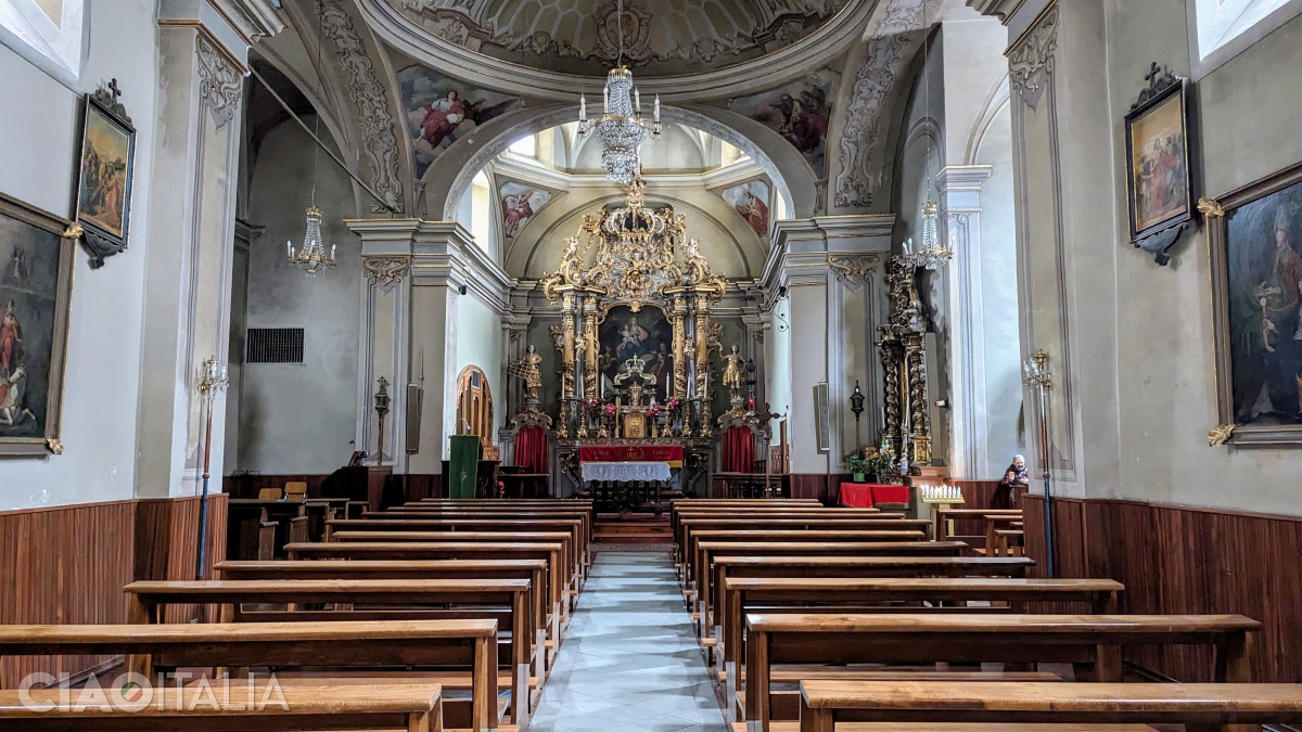 Inside the Church of San Lorenzo