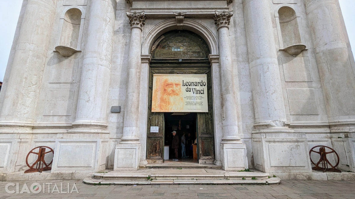 The Leonardo da Vinci Exhibition is located in the San Barnaba Church in Venice.
