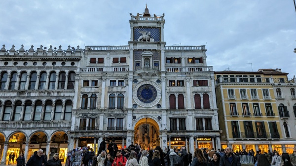 St. Mark's Clock Tower in Venice