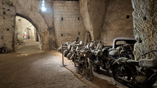 The Bourbon Tunnel (Galleria Borbonica) in Naples